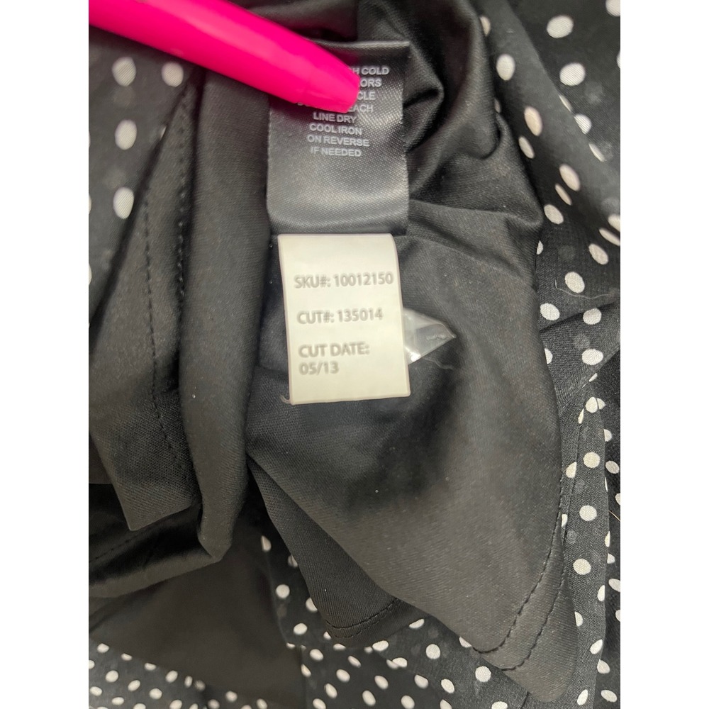 Torrid Black White Polka Dot Smocked Waist Cutout Back Dress 10012150 1X - Picture 5 of 13